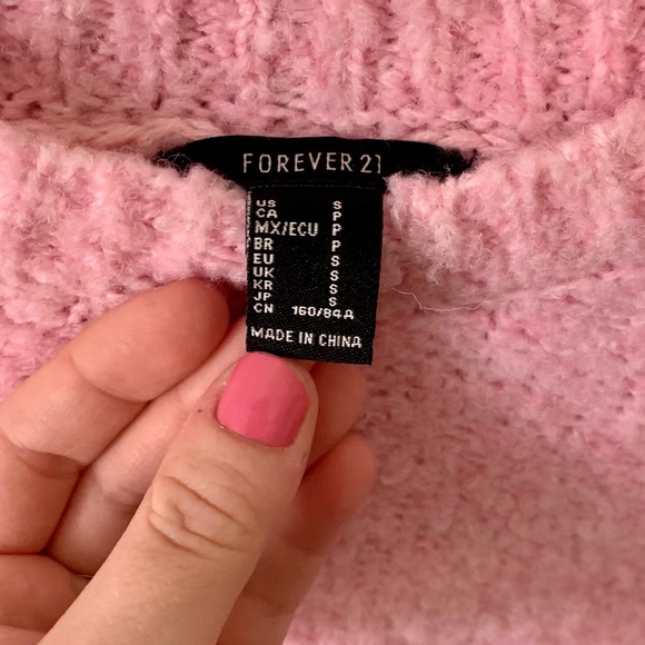 Fuzzy Pink Sweater - Picture 2 of 3